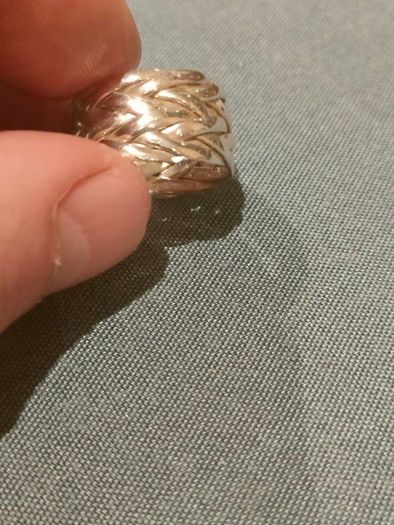 Unisex 925 Sterling silver knot ring