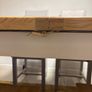 Extendable Light Oak & Grey Table Image 5
