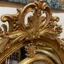 FLASH SALE ! Was 550 now 475 ! Large Ornate Gilt Wood Oval Mirror. A Statement Piece. Image 4
