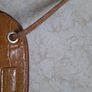 Osprey bag. Small tan leather bag with long shoulder strap Image 2