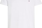 Tommy Hilfiger Men's T-Shirt Short Sleeve Core Stretch Slim Fit MW0MW27539, White 3XL