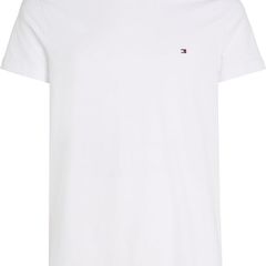 Tommy Hilfiger Men's T-Shirt Short Sleeve Core Stretch Slim Fit MW0MW27539, White S