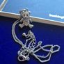 Vintage Silver Teddy bear Necklace Image 8