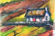 Ireland Inspired Aquarell Landscape from the Artist