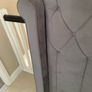 King Size Grey Velvet Winged Headboard - Luxury Style Image 3