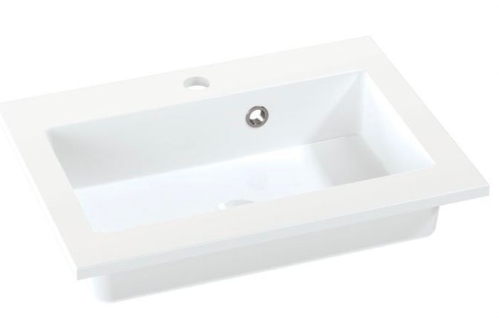 Clearance: Prima/Duet, 60cm wide, Mineral Marble Curved Bowl
