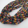 Antique African Style MultiColor 4 -5 mm Glass Beads Necklace Strand Image 3