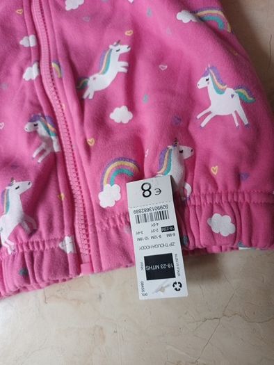 Dunnes  Stores  Baby Girls Zip-Up  Hoodie.   Age 18-23 Months.   B.N.W.T.