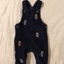 Paddington Bear Blue Corduroy All In One Dungaree,s Image 3