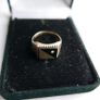 Mens Ring Signet Genuine Solid 9Ct Yellow Gold Onyx 3,3g size S1/2 Image 3