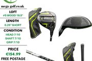 Cobra Rad-S #5 Wood 18.5 Degree / Helium 5F3 Regular
