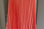 Womens Coral Pink Pleated Bandeau Midi Dress