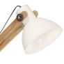 Floor Lamp White Solid Mango Wood E27 Image 4