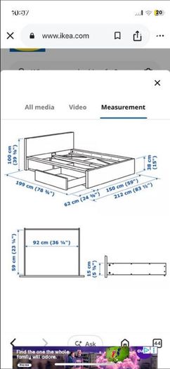 MALM Ikea bedframe