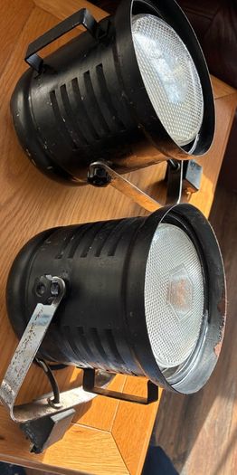 Pair of Vintage industrial Spot Lights