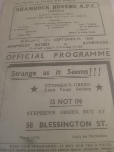 league of Ireland Programmes