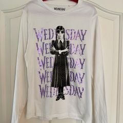 Wednesday Addams Long Sleeve T-Shirt Age 11-12 Like New