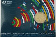 Portugal 2 Euro Commemorative Coin 2007 - Presidency of the Council of the EU BU. Blister Card.