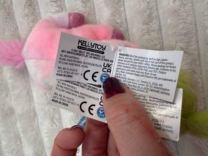 Russ Petooties Pets Rainbow Unicorn and Dragon Plush approx. 5 Please see photos