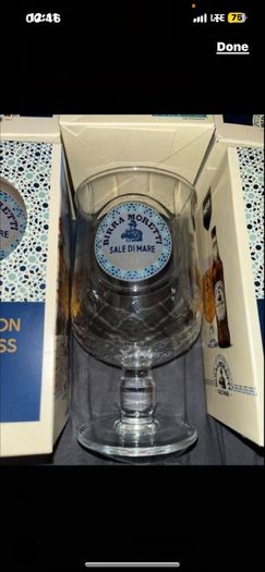 birra Moretti beer pint glass