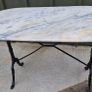 Cast Iron Marble Table Image 6