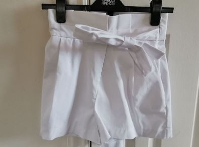 White Zara high waisted shorts size XS