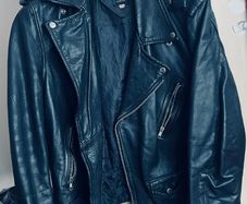 Vintage Leather Jacket (Motorbike style) Medium / Large