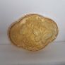 Stunning Art deco - Amber Glass - Butterflies Vanity Tray Image 2