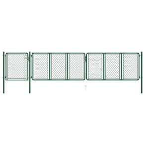 Garden Gate Steel 100x495 cm Green