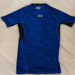 Under Armour HeatGear Compression T-Shirt - Blue - Size Large