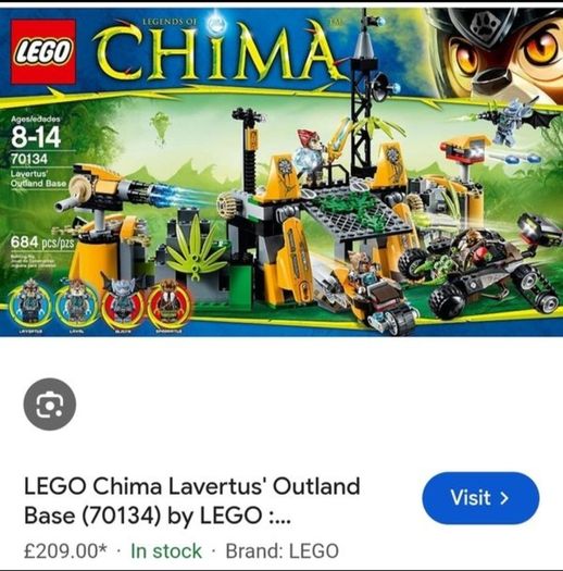 80 Euro Each!! - Lego Legends of Chima - Retired Sets