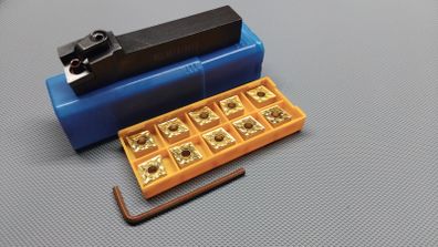 Lathe tool and inserts (16mm) (MCLNR)