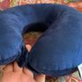 Navy blue washable travel neck pillow Image 3