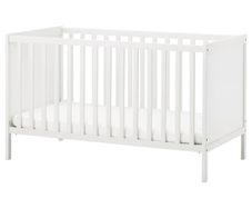 IKEA Sundvik Cot Cotbed White Wooden Baby Cot
