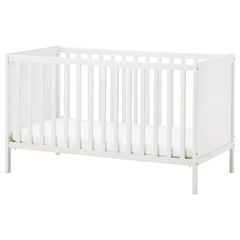 IKEA Sundvik Cot Cotbed White Wooden Baby Cot