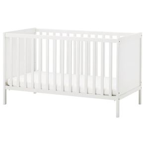 IKEA Sundvik Cot Cotbed White Wooden Baby Cot