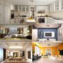 LED Ceiling Light Rotatable,Hansang 3 Way Round Plate Ceiling Spotlight,3000K Warm White Ceiling Mounted,400LM Track Lighting Fixture (LED Light Bulbs Included) Image 7