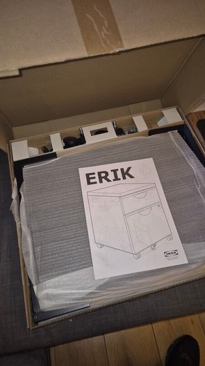 IKEA ERIK Drawer Unit on Castors (Flat-Packed / Brand New) - Black