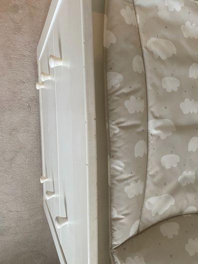 Mamas and Papas Sleigh Cot Bed and Changing Table