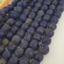 Antique African Style Cobalt Blue 9 -10mm Glass Beads Strands Image 6