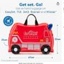 Ride-on Suitcase - Trunki Frank Fire Engine - RED Image 3