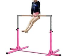 Height Adjustable Gymnastics Horizontal Bar For Kids
