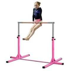 Height Adjustable Gymnastics Horizontal Bar For Kids