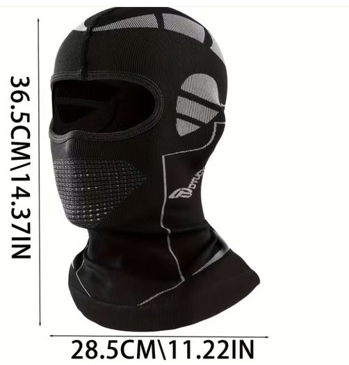 Windproof Thermal Ski & Motorcycle Mask - Full Face & Head Cover for Men & Women,