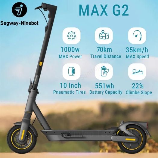 Segway Ninebot Kickscooter MAX G2 very low mileage 117km