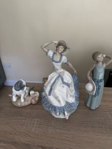 3 Lladro/Porcelain Figures