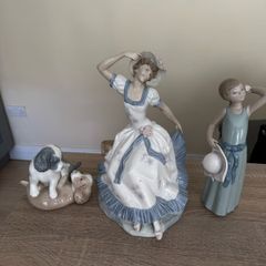 3 Lladro/Porcelain Figures