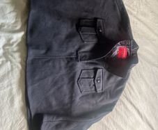 Wool cape and trousers from Zara