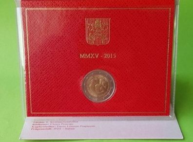 Vatican 2015 year Brilliant Uncirculated Commemorative 2 Euro coin.