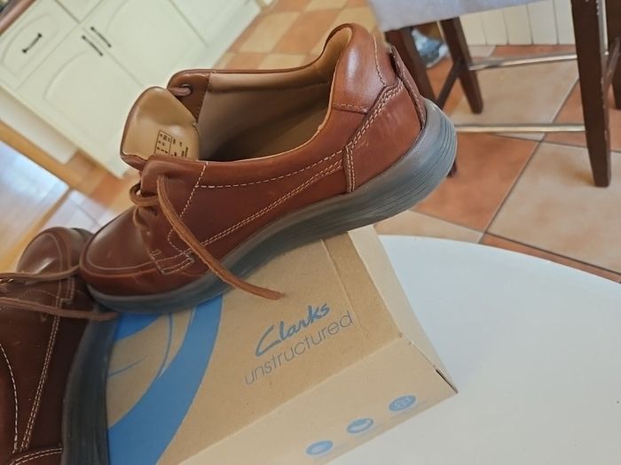 Mens Brown leather Clarks Shoes